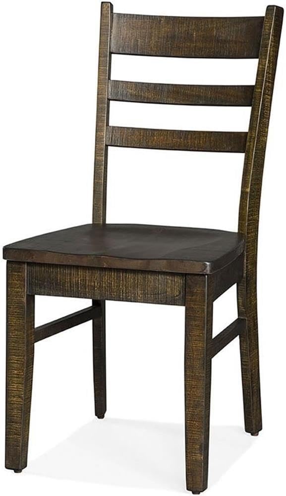 Pemberly Row Farmhouse Wood Kitchen Corner Breakfast Dining Nook Set with Table, Reversible Bench, Chair and Hidden Storage in Tobacco Leaf - Image 8