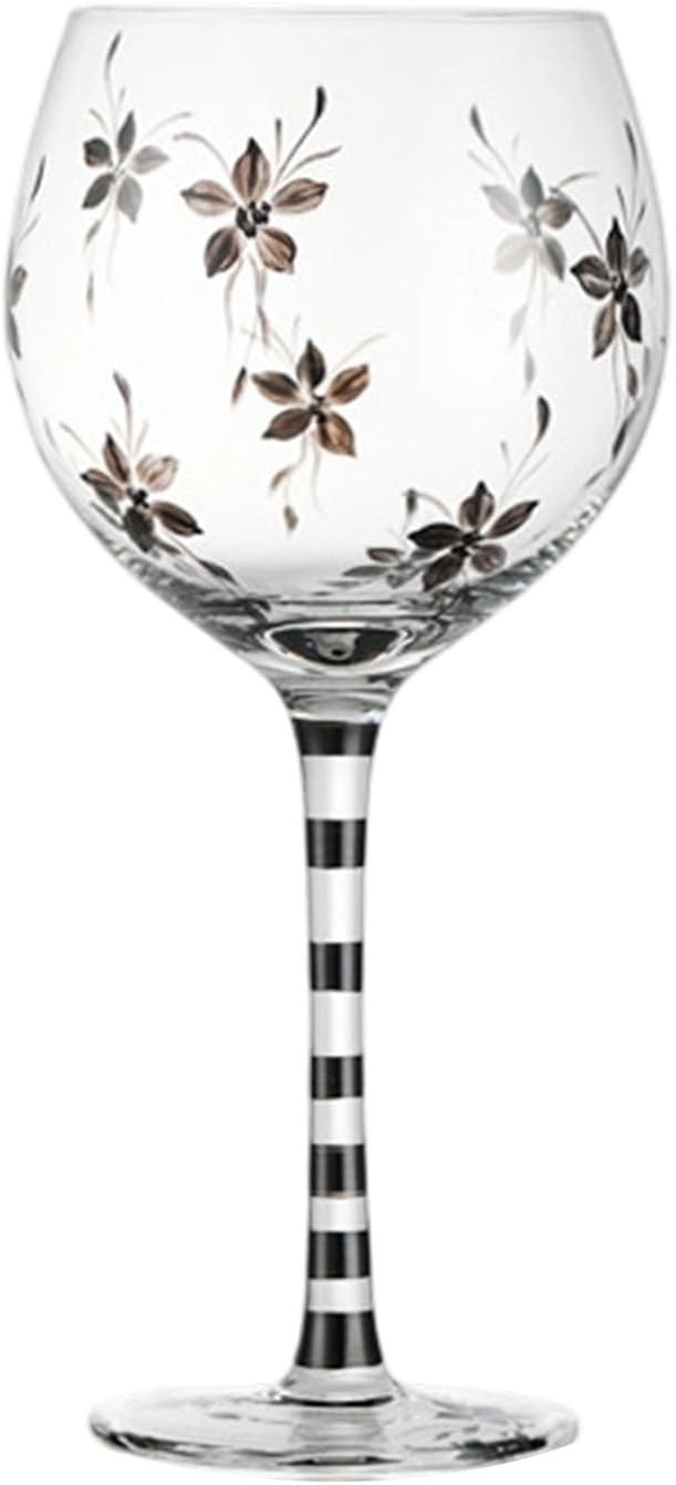 Unique Glass Goblet with Intricate Hand Painting Wine Glass Transparency High-Arched Cup Glassware for Gifting Drinkware Wine - Image 6