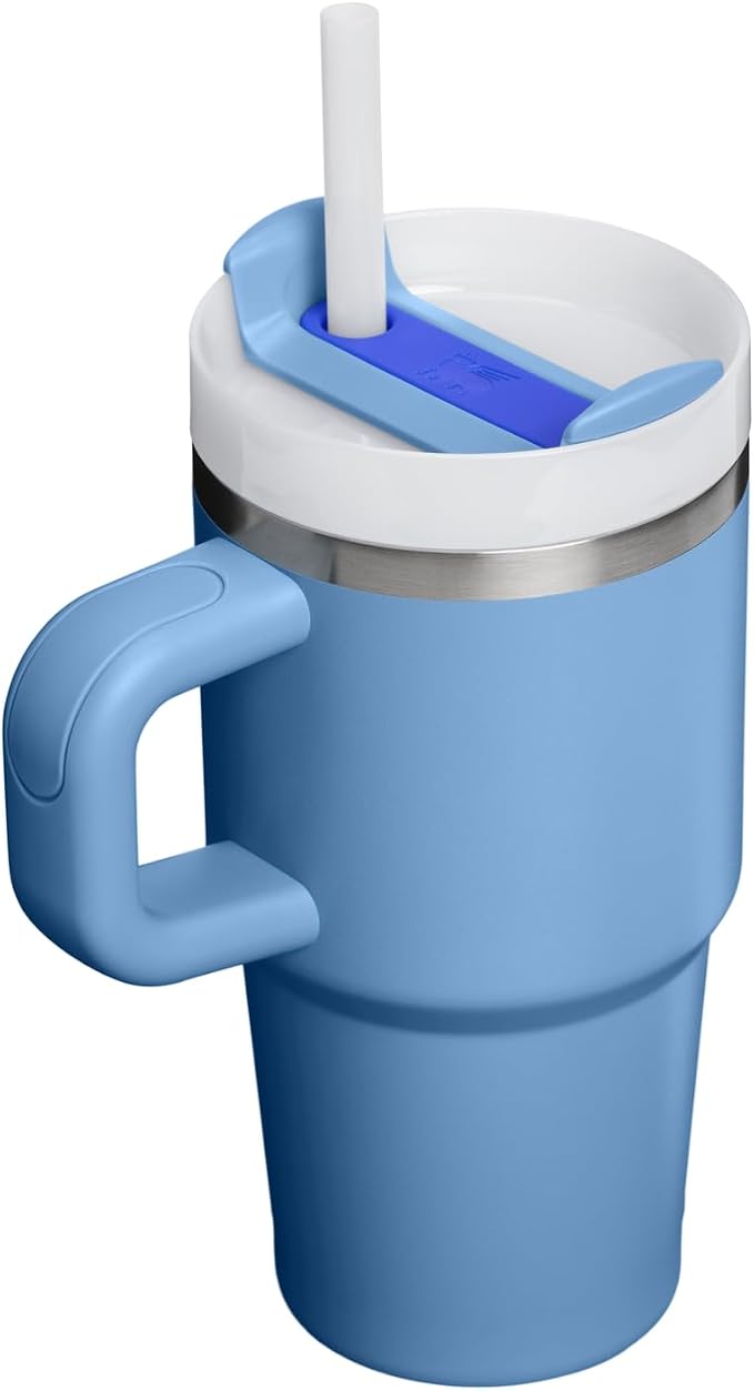 STANLEY Quencher H2.0 Flow State Tumbler, 20 oz, Blue Sky | Handle and Straw | 3-Position Lid | Cup Holder Compatible for Travel | Insulated Stainless Steel Cup | BPA-Free - Image 3