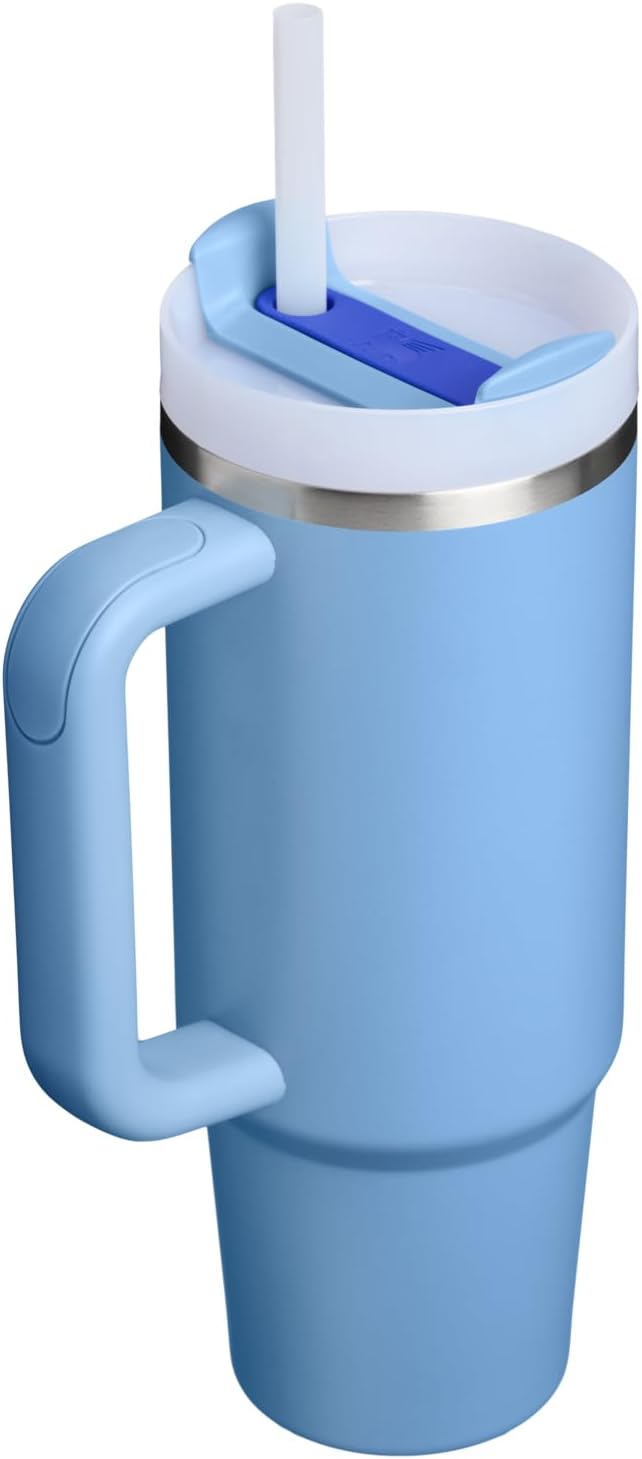 STANLEY Quencher H2.0 Flow State Tumbler, 30 oz, Blue Sky | Handle and Straw | 3-Position Lid | Cup Holder Compatible for Travel | Insulated Stainless Steel Cup | BPA-Free - Image 3