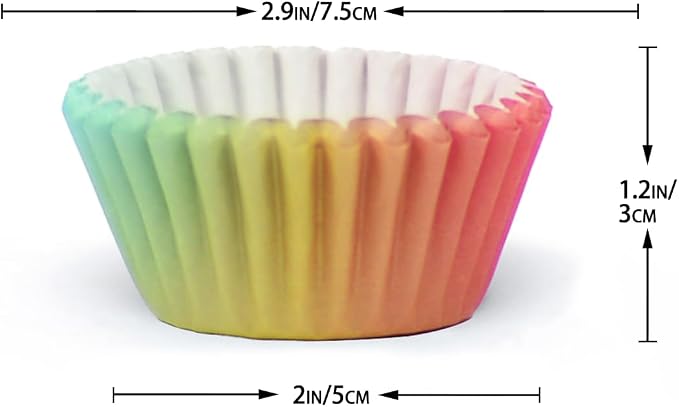qiqee Gradient Cupcake Liners, 300 Count, Standard Size - Image 6