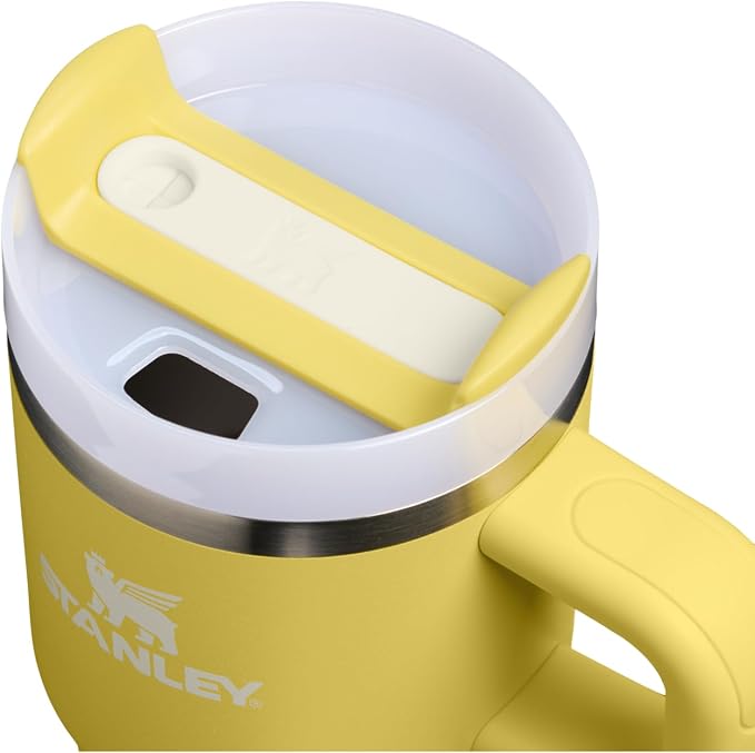 STANLEY Quencher H2.0 Flow State Tumbler, 20 oz, Daffodil | Handle and Straw | 3-Position Lid | Cup Holder Compatible for Travel | Insulated Stainless Steel Cup | BPA-Free - Image 2