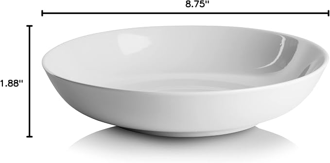 10 Strawberry Street Simply White 36 Oz Pasta/Dinner Bowl, Set of 6 - Image 7