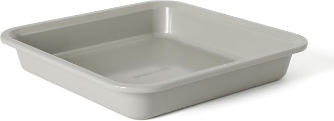 Calphalon Legacy Bake Pan, 9 Inch Baking Pan PFA Free Nonstick Heavy Gauge Steel Bakeware for Even Heating, Oven Safe Squre Pan for Cakes, Brownies, Roasting, Everyday Kitchen Use by Unknown