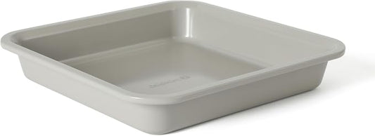 Calphalon Legacy Bake Pan, 9 Inch Baking Pan PFA Free Nonstick Heavy Gauge Steel Bakeware for Even Heating, Oven Safe Squre Pan for Cakes, Brownies, Roasting, Everyday Kitchen Use by Unknown