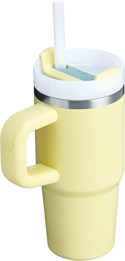 STANLEY Quencher H2.0 Flow State Tumbler, 14 oz, Pomelo | Handle and Straw | 3-Position Lid | Cup Holder Compatible for Travel | Insulated Stainless Steel Cup | BPA-Free - Image 3