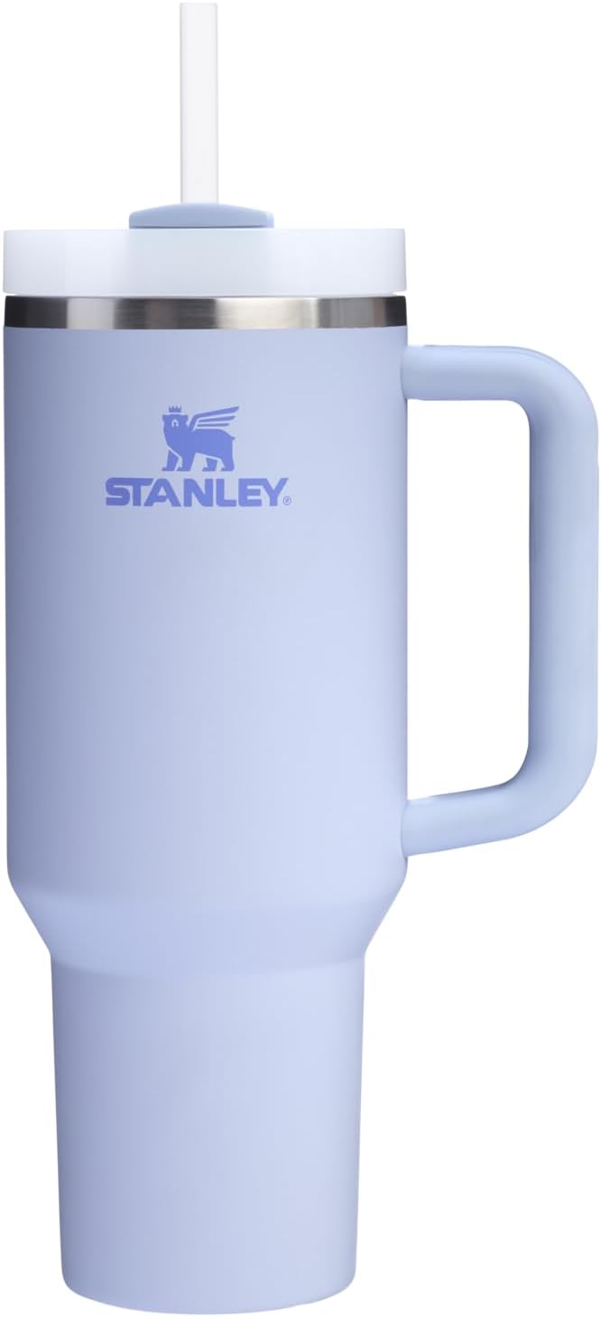 STANLEY Quencher H2.0 Flow State Tumbler, 40 oz, Dew Drop | Handle and Straw | 3-Position Lid | Cup Holder Compatible for Travel | Insulated Stainless Steel Cup | BPA-Free by Unknown