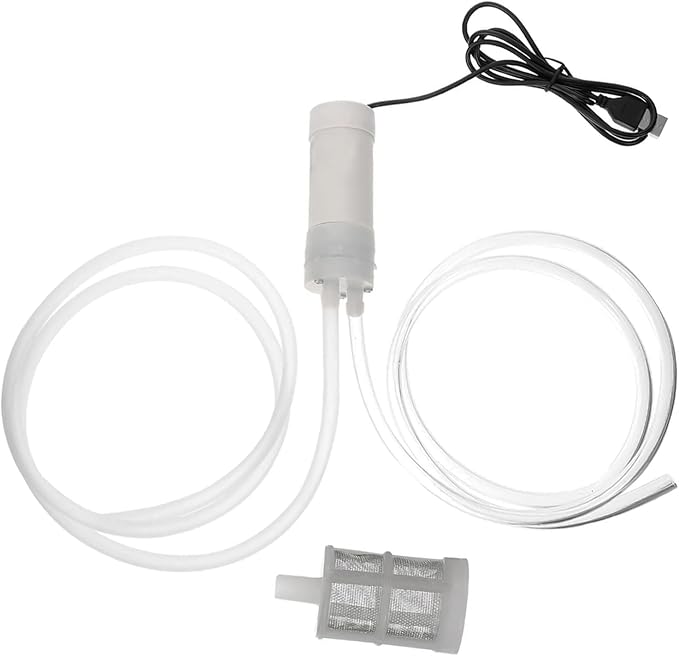 Portable USB Electric Auto Siphon Self Priming Beer Transfer Pump Kit, Food Grade Pump for Home Brew Beer,Wine, Beverages,Mead and Kombucha, 2LPM No Mess Leak, 197 Inch Hose