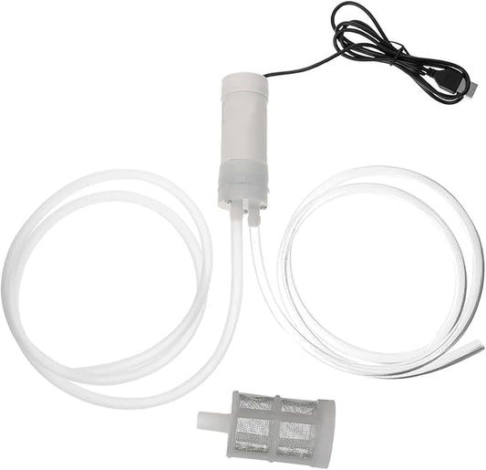 Portable USB Electric Auto Siphon Self Priming Beer Transfer Pump Kit, Food Grade Pump for Home Brew Beer,Wine, Beverages,Mead and Kombucha, 2LPM No Mess Leak, 197 Inch Hose