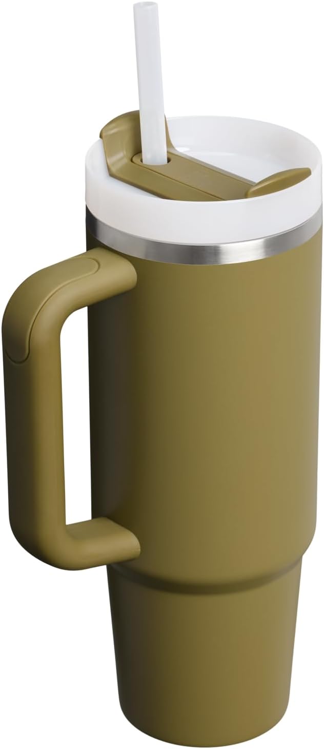 STANLEY Quencher H2.0 Flow State Tumbler, 30 oz, Thyme | Handle and Straw | 3-Position Lid | Cup Holder Compatible for Travel | Insulated Stainless Steel Cup | BPA-Free - Image 3