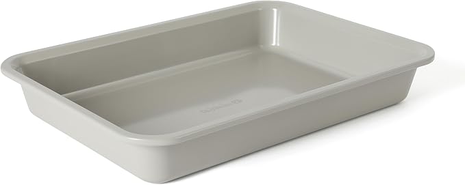 Calphalon Legacy 13 x 9-Inch Nonstick Bake Pan, Heavy Gauge Steel Baking Dish in Taupe, PFOA-Free Oven-Safe Pan for Cakes, Brownies, Roasting & Everyday Meals by Unknown