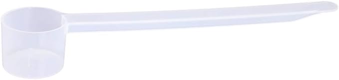 Plastic Measuring Scoop, (9 cc | 2 teaspoon | 9 mL) Long Handle Spoons for Powders, Granules, Coffee, Pet Food, Baking Supplies, Protein and Other Dry Goods, BPA Free (Set of 1)