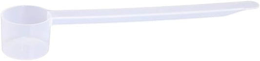 Plastic Measuring Scoop, (9 cc | 2 teaspoon | 9 mL) Long Handle Spoons for Powders, Granules, Coffee, Pet Food, Baking Supplies, Protein and Other Dry Goods, BPA Free (Set of 100)