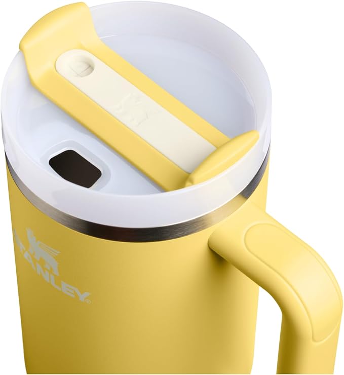 STANLEY Quencher H2.0 Flow State Tumbler, 40 oz, Daffodil | Handle and Straw | 3-Position Lid | Cup Holder Compatible for Travel | Insulated Stainless Steel Cup | BPA-Free - Image 2