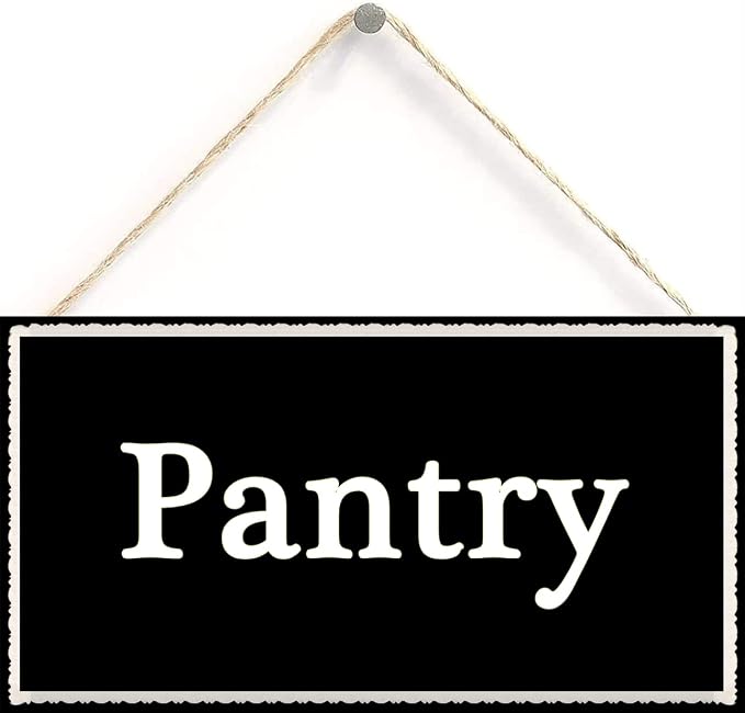 Pantry Sign Vintage Wood Sign Wall Art Decorative Wood Sign Home Decor 12 inch by 6 inch by Henntile