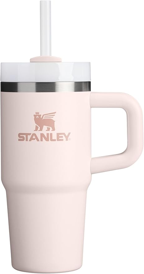 STANLEY Quencher H2.0 Flow State Tumbler, 14 oz, Rose Quartz 2.0 | Handle and Straw | 3-Position Lid | Cup Holder Compatible for Travel | Insulated Stainless Steel Cup | BPA-Free by Unknown