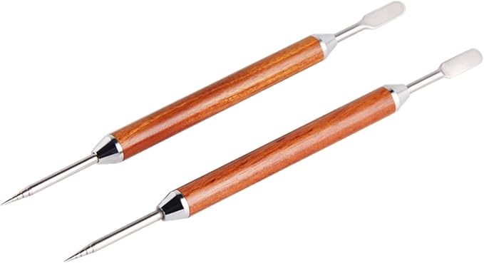 Latte Art Pen Coffee Needle Solid Wood Hook Needle Milk Foam Handle Coffee Flower Needle Drawing Cup Coffeeware