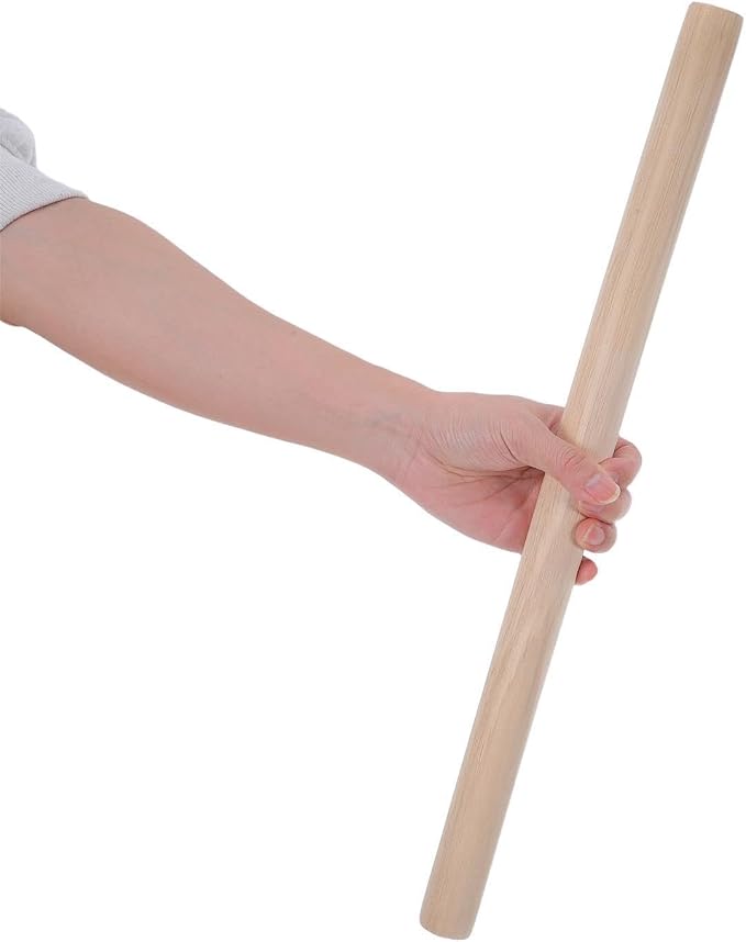 Wooden Rolling Pin Dough Roller Essential Kitchen Tool 2pcs Easy Cleaning and Resistance to Deformation, 19.7x1.18in for Baking and Pastry for Bread Pizza Cookie Dough - Image 4