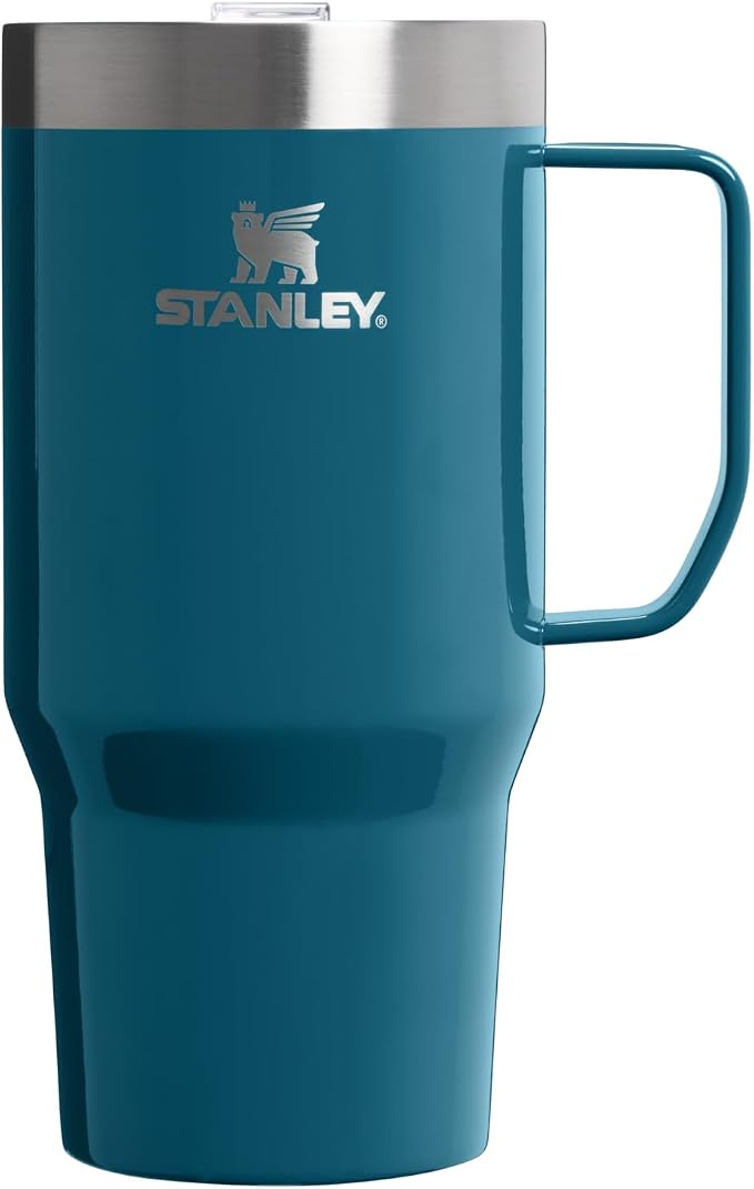 STANLEY The Everyday Suburban Mug | 24 oz | Drink Through Lid | Cup for Coffee, Tea and Drinks | Insulated Stainless Steel Coffee Mug | BPA-Free | Coastal Teal Gloss by Unknown