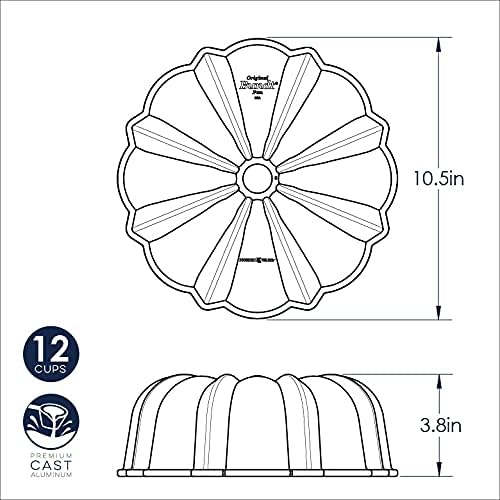 Nordic Ware Original Bundt, 12-Cup, Silver (Pack of 3) - Image 8