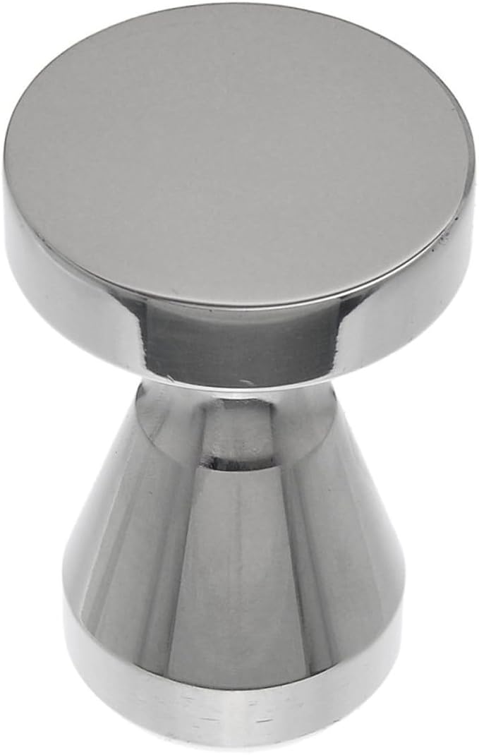 BESPORTBLE Professional Stainless Steel Coffee Tamper Flat Base Ergonomic Grip Espresso Bean Press Tool for Even Extraction Compatible with All Machines