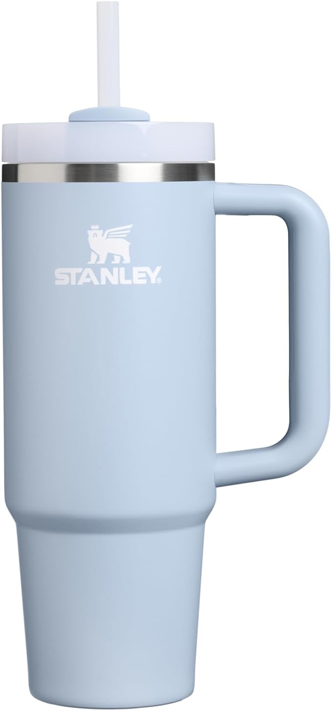STANLEY Quencher H2.0 Flow State Tumbler, 30 oz, Blue Dream Stone | Handle and Straw | 3-Position Lid | Cup Holder Compatible for Travel | Insulated Stainless Steel Cup | BPA-Free by Unknown