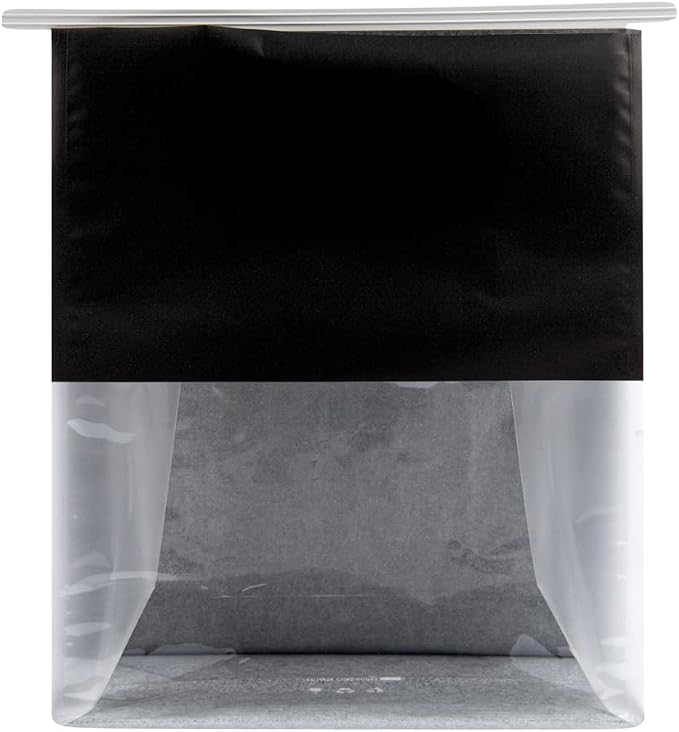 Restaurantware-Bag Tek 8.6 x 4.5 x 10.6 Inch Tin Tie Bags With Windows, 100 Resealable Bakery Bags With Windows - Flat Bottom, For Cookies or Coffee Beans, Black Cotton Paper Tin Tie Bags - Image 14