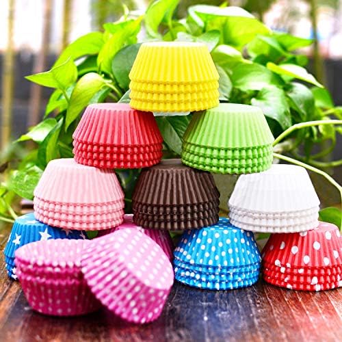 1000pcs Random Colorful Designs Christmas, Wedding Cake Decorating Baking Cups Cupcake Liners - Image 2