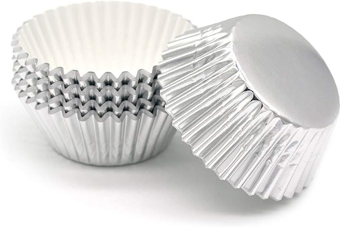 Standard Silver Foil Cupcake Liners Muffin Baking Cups for Party and More, 100-Count - Image 4