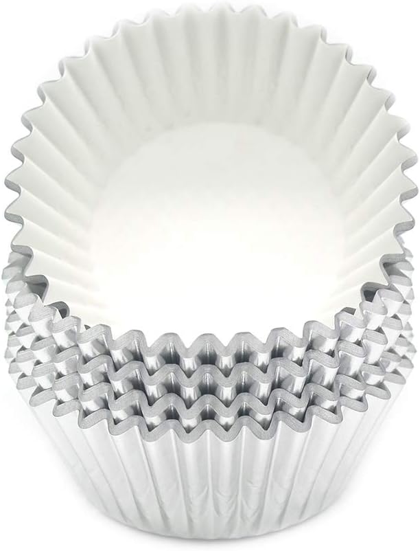 Standard Silver Foil Cupcake Liners Muffin Baking Cups for Party and More, 100-Count - Image 2