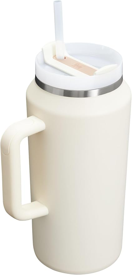 STANLEY Quencher H2.0 Flow State Tumbler, 64 oz, Cream 2.0 | Handle and Straw | 3-Position Lid | Large Capacity for Travel & Sports| Insulated Stainless Steel Cup | BPA-Free - Image 2