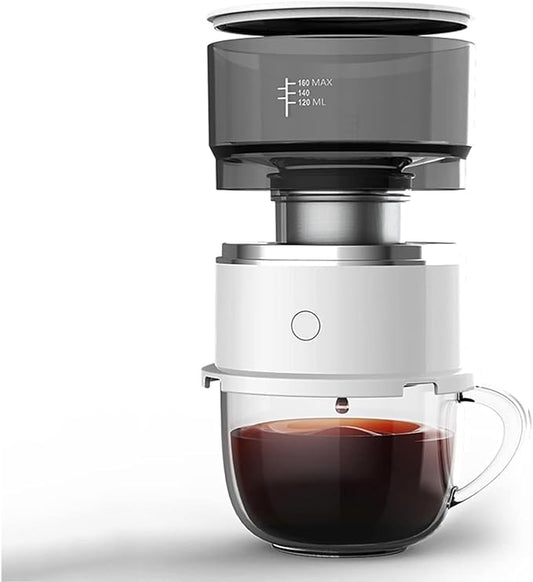 Portable Coffee Maker, Hand Pour Machine, Mini & Reusable for Home, Travel, Camping, Hiking, with Water Temperature Control, 2-Pack Hand-Pressed Design by Unknown