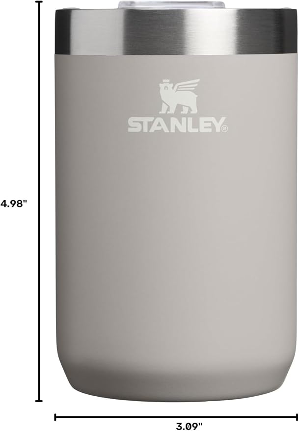 STANLEY Everyday Camp Cup 12 oz | Drink Through Lid | Cup for Coffee, Tea and Drinks | Insulated Stainless Steel | BPA-Free | Ash - Image 6