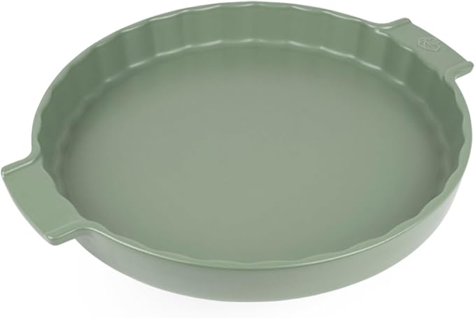 Peugeot Appolia Ceramic Tart Dish, Fern Green, 12 in, Round Oven-Safe Quiche & Pie Pan, Made in France by Unknown