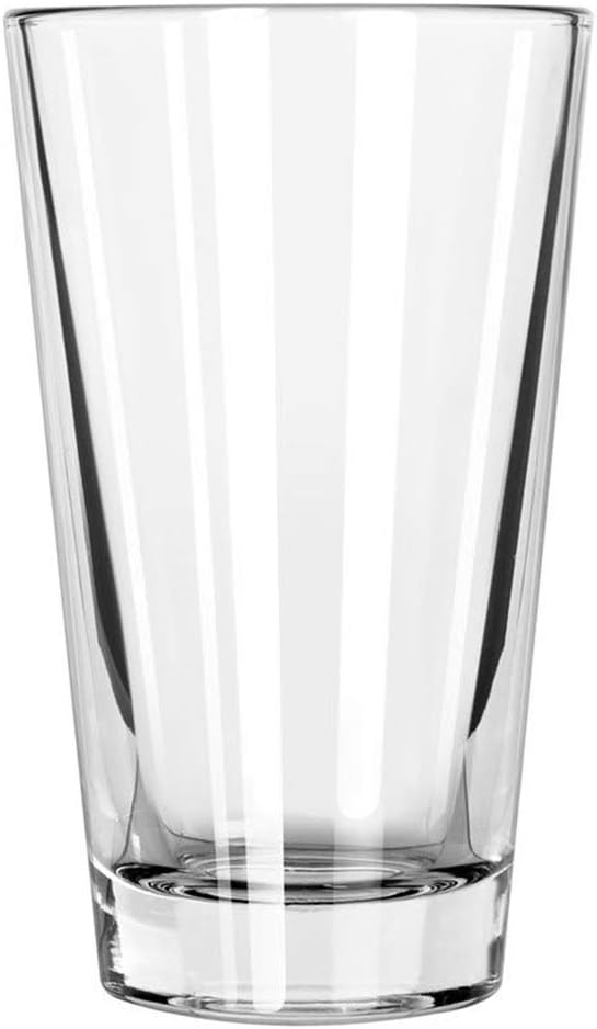 Libbey Pint Glass with DuraTuff Rim (1639HT), 16oz - Set of 4 by Libbey