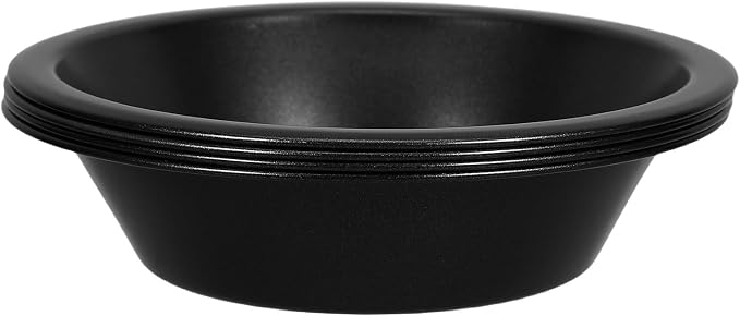 HANABASS 4pcs Mini Tart Pans round Nonstick Small Pie Dish Carbon Steel Baking Plates High Temperature Resistant for Oven Individual Servings by HANABASS