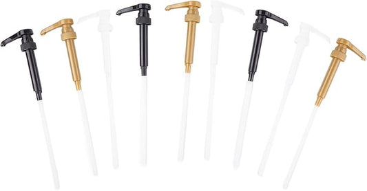 9 Pack Mixed Color Coffee Syrup Pumps, Syrup Dispensers for Coffee Bar, Leak-Proof Universal Bottle Fit Drink Mixer Pumps, Press-Type for Liquid Sweetener, Syrup & Honey