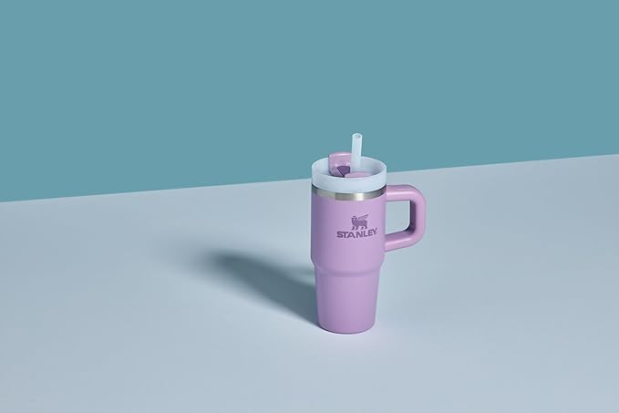 STANLEY Quencher H2.0 Flow State Tumbler, 20 oz, Lilac | Handle and Straw | 3-Position Lid | Cup Holder Compatible for Travel | Insulated Stainless Steel Cup | BPA-Free - Image 3