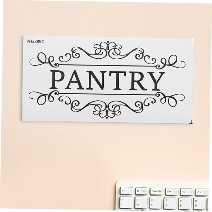 SOLUSTRE Pantry Room Wall Sticker Set 4pcs Removable Door Decal Vintage Style Decor for Pantry PVC Material - Image 5