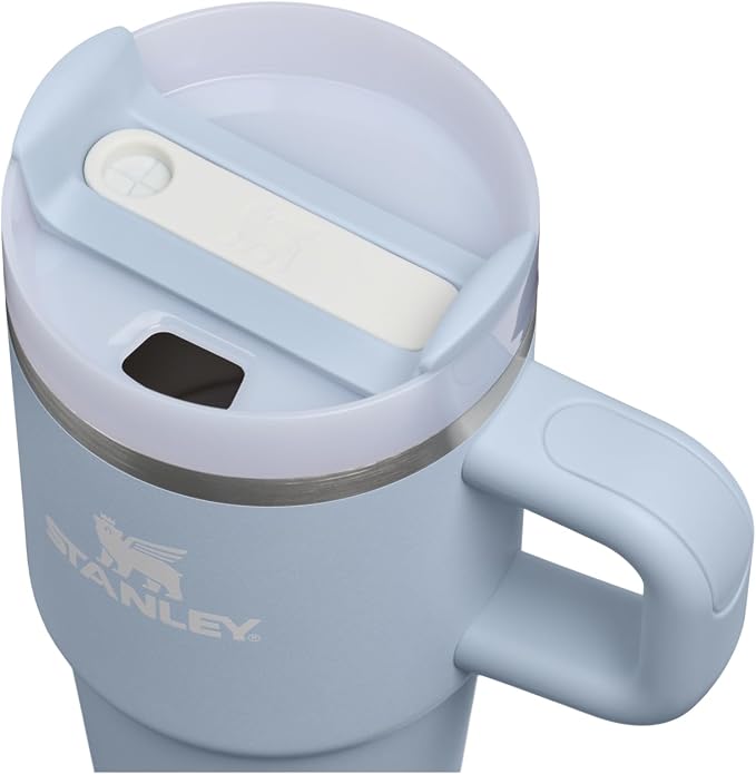 STANLEY Quencher H2.0 Flow State Tumbler, 20 oz, Blue Dream Stone | Handle and Straw | 3-Position Lid | Cup Holder Compatible for Travel | Insulated Stainless Steel Cup | BPA-Free - Image 2