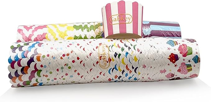 100pcs Random Colorful Premium Greaseproof Cupcake Paper Liners No Muffin Pan Needed Cupcakes Papers - Image 7