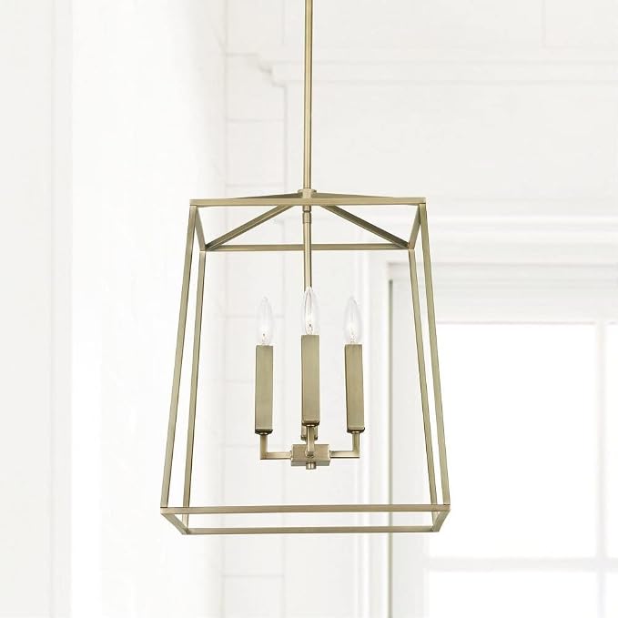 Capital Lighting 537642PN Thea Lantern Foyer Pendant, 4-Light 240 Total Watts, 20" H x 16" W, Polished Nickel - Image 5