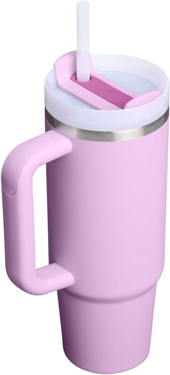 STANLEY Quencher H2.0 Flow State Tumbler, 30 oz, Soft Orchid | Handle and Straw | 3-Position Lid | Cup Holder Compatible for Travel | Insulated Stainless Steel Cup | BPA-Free - Image 3