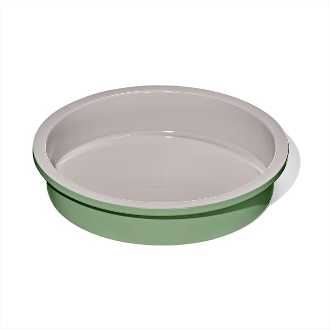 OXO Good Grips Non-Stick Pro Ceramic Coated Metal Bakeware Cake Pan — 9 in Round — Basil, Round Baking Pan for Layered Cakes by Unknown
