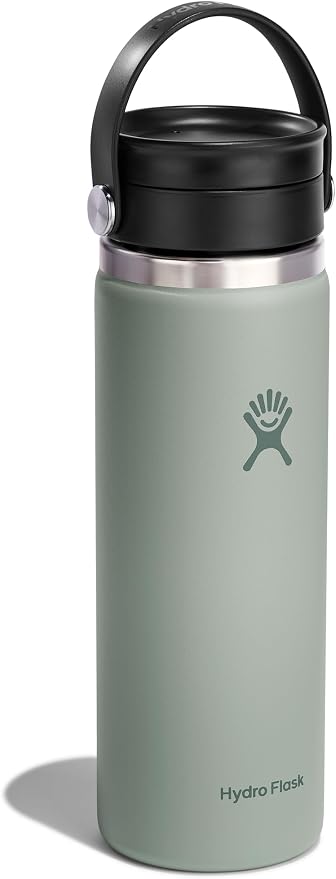 Hydro Flask Water Bottle - Insulated Stainless Steel - Wide Mouth Flex Sip Lid, Non Spill, Leakproof and Refillable in 20 Oz Agave - Image 2