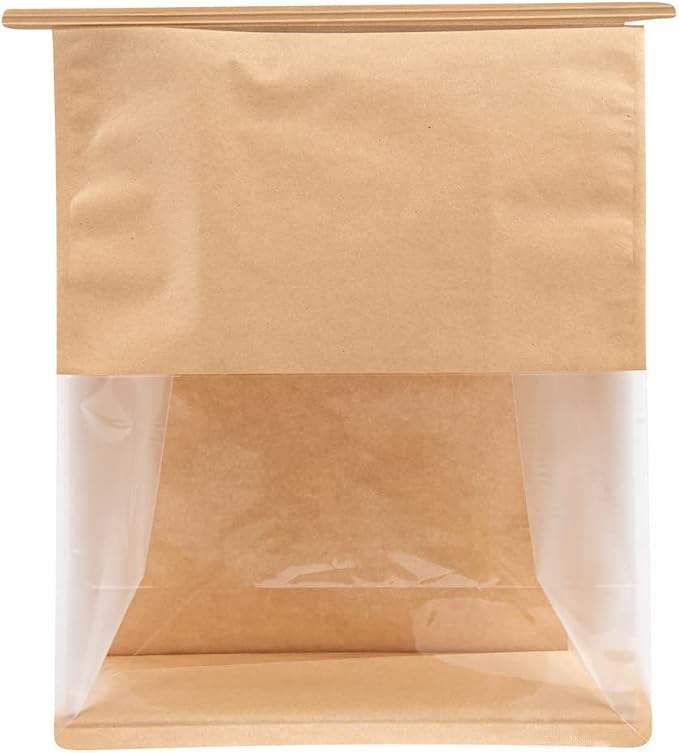 Restaurantware Kraft Paper Cotton Tin Tie Bag, 100 Pack - Image 13