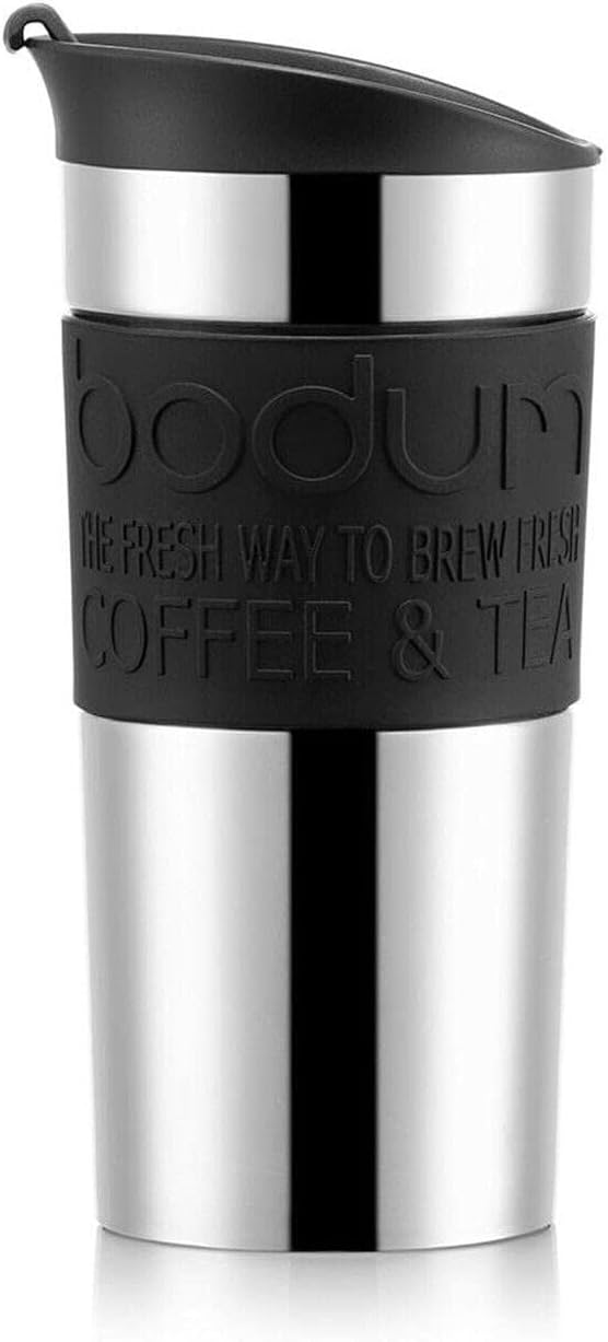 Bodum 11068-01 Vacuum Travel Mug, 0.35 L - Small, Black 1 Count (Pack of 1) by Bodum