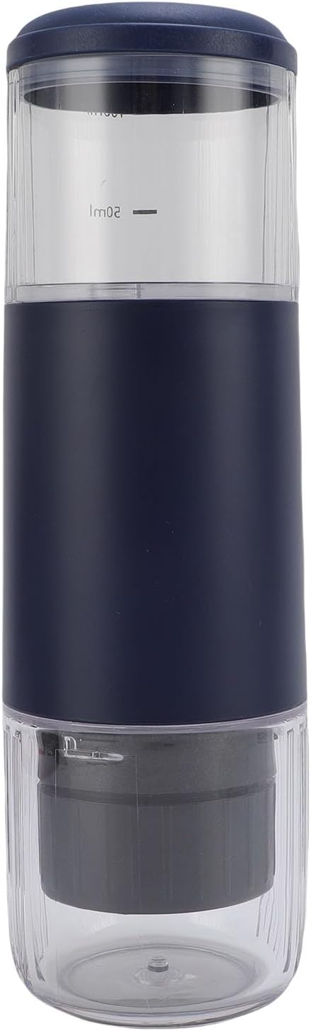 GOTOTOP Portable Coffee Machine, ABS Travel Coffee Maker with 2500mAh Rechargeable Battery, Capsule and Ground Compatible, 100ml for Camping Hiking Car Office (Navy Blue) - Image 8