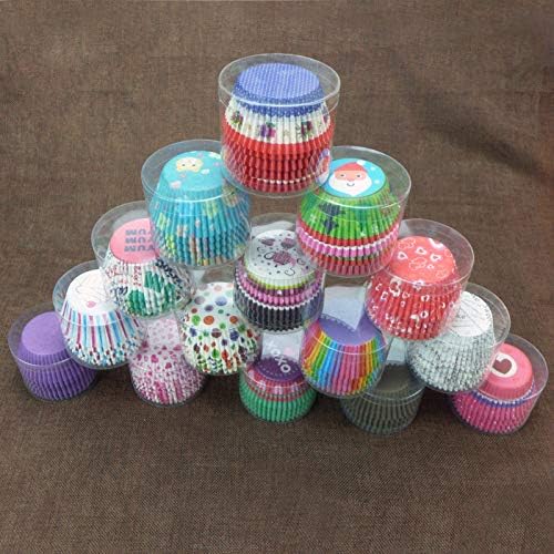 1000pcs Random Colorful Designs Christmas, Wedding Cake Decorating Baking Cups Cupcake Liners - Image 7