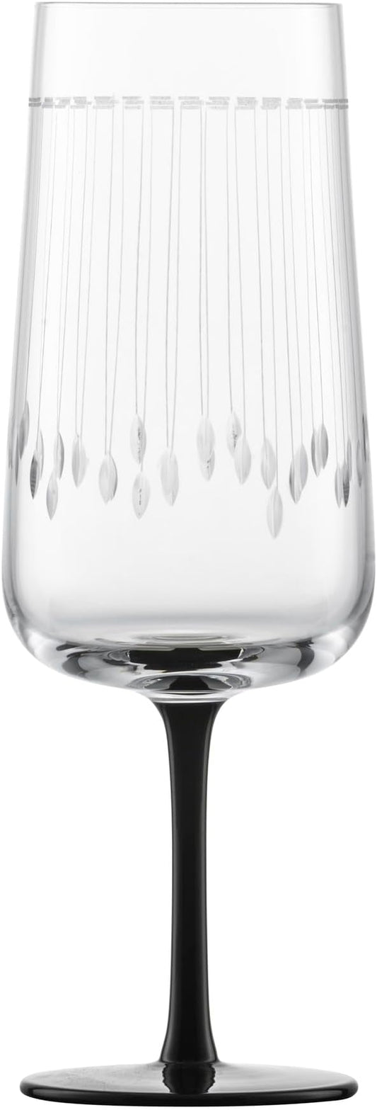 Zwiesel Glas Handmade Glamorous Crystal Glass, 11 Ounce Champagne (Set of 2), Clear by Unknown